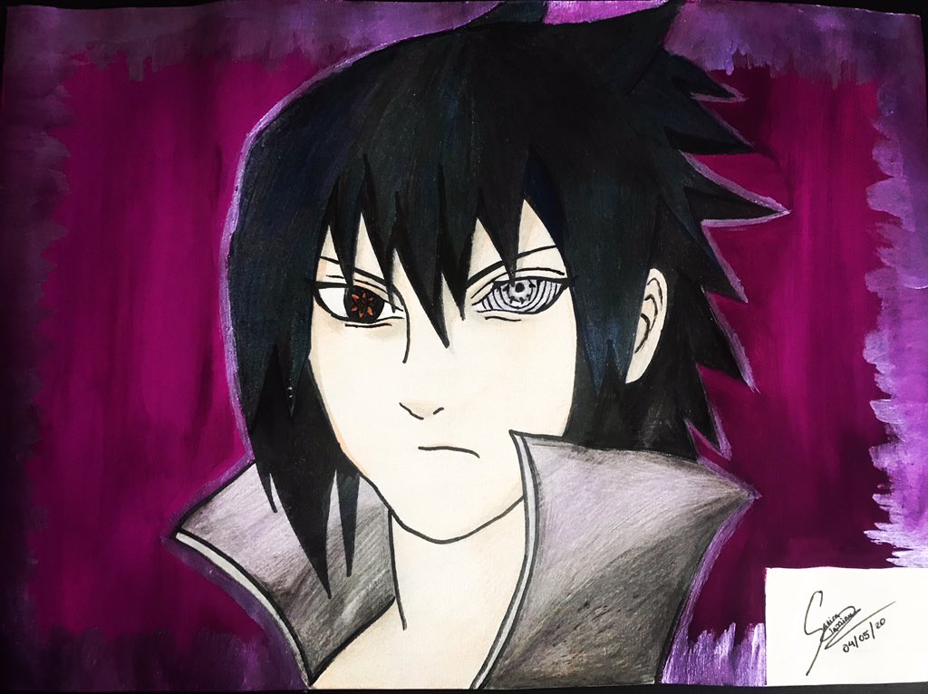 How to draw Sasuke Uchiha | Naruto Easy Step by step | Tutorial - YouTube