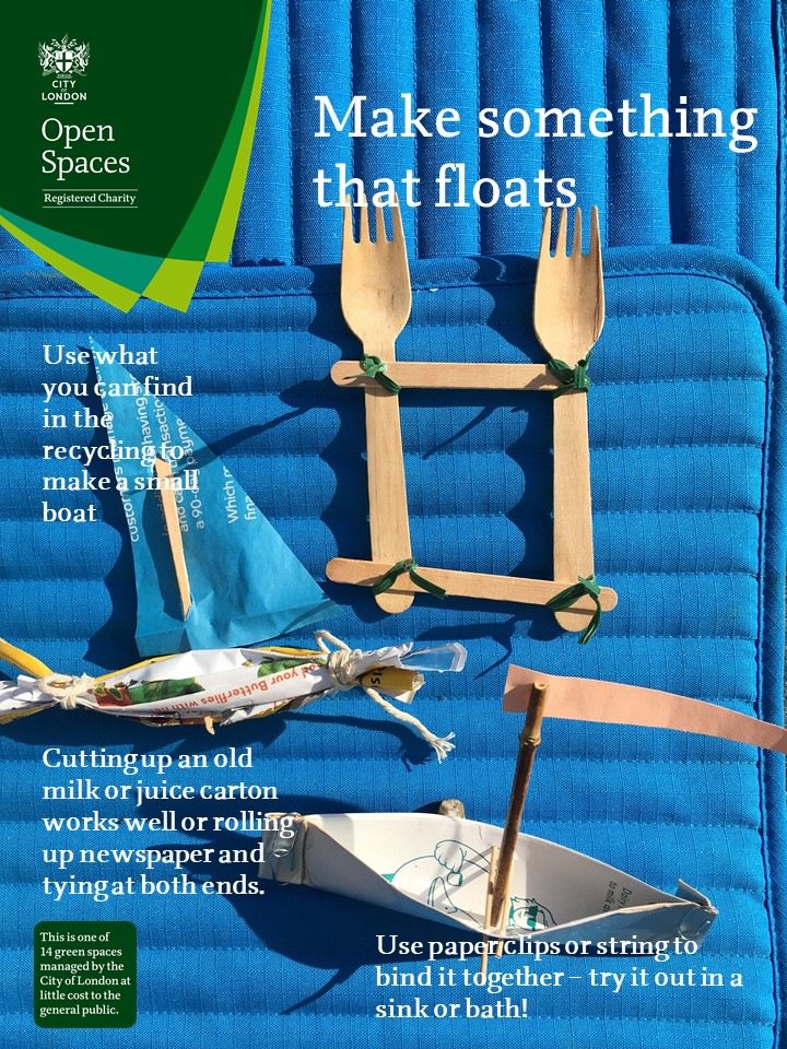 Our learning team have been hard at work coming up with activities for those learning at home. Here is today's activity:

Design, create and test out your ideas with our fun activity sheet! Perfect to do indoors using bits and pieces from your recycling.