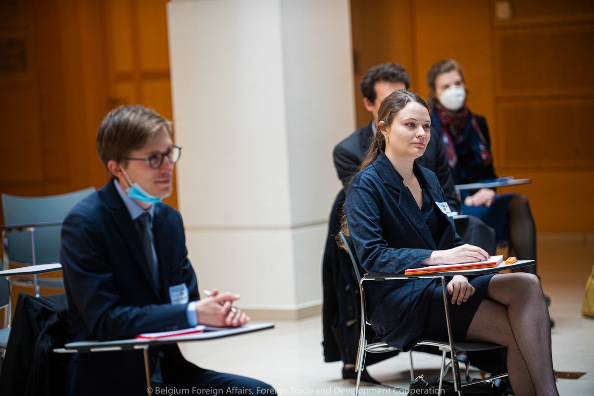 BelgiumMFA's tweet photo. 👋 Today, we welcome our 30 new trainee diplomats at the Ministry!

It is a bit of an unusual welcome in small groups of 10 people respecting the social distancing measures.

In times of #COVID19, diplomacy plays a key role in overcoming this crisis.

🇧🇪 Good luck to all of you! https://t.co/pKSYBk333K