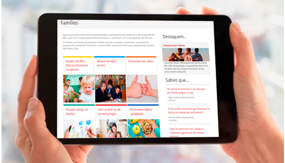 📢 #Famílies: Hem estrenat un nou espai web adreçat a vosaltres 👨‍👩‍👦‍👦👪👨‍👦 

🎒 Hi trobareu eines per facilitar la participació en la vida escolar dels fills i filles i per guiar-vos en l'acompanyament de la seva #educació 👭👫

🔗 ensenyament.gencat.cat/ca/arees-actua…