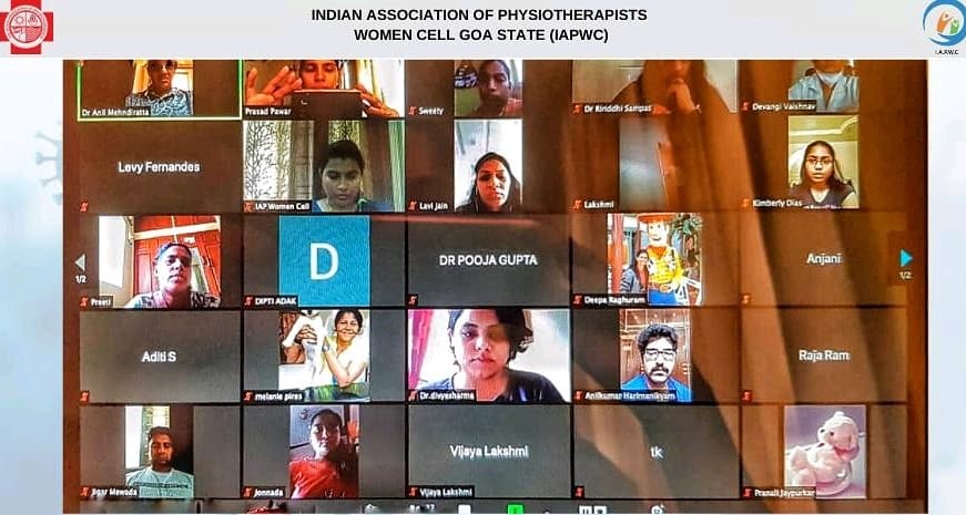 Curamos_Physio's tweet photo. #IAPWCGoaState &amp; @IapWomenCell expresses its #Gratitude to Dr. #AnilMehndiratta &amp; Dr. #ASMoorthy and all the participants of #VirtualConnectSeries. we #Salute our #COVIDWarriors. All the attendees are requested to share their feedback on https://t.co/rARWz965ht.

#SenaKaSalaam https://t.co/DNsKUiAIuq