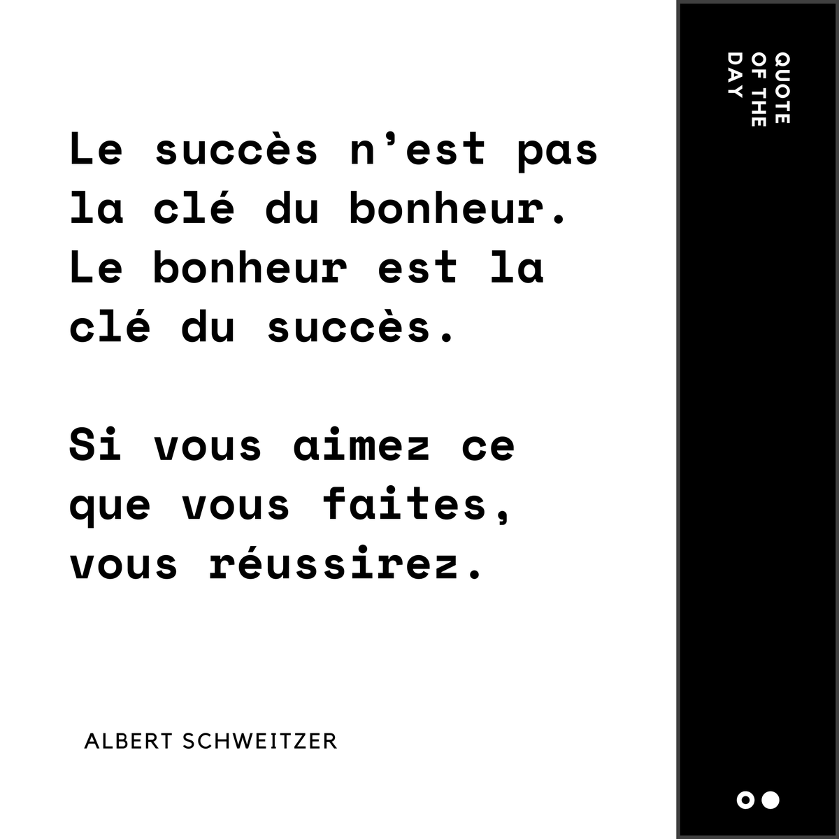AltCollectif's tweet photo. [#MondayMotivation]

Voilà une citation d'Albert Schweitzer à ne surtout pas oublier ! 
Passez une bonne semaine ! https://t.co/bF7wHtnT5z