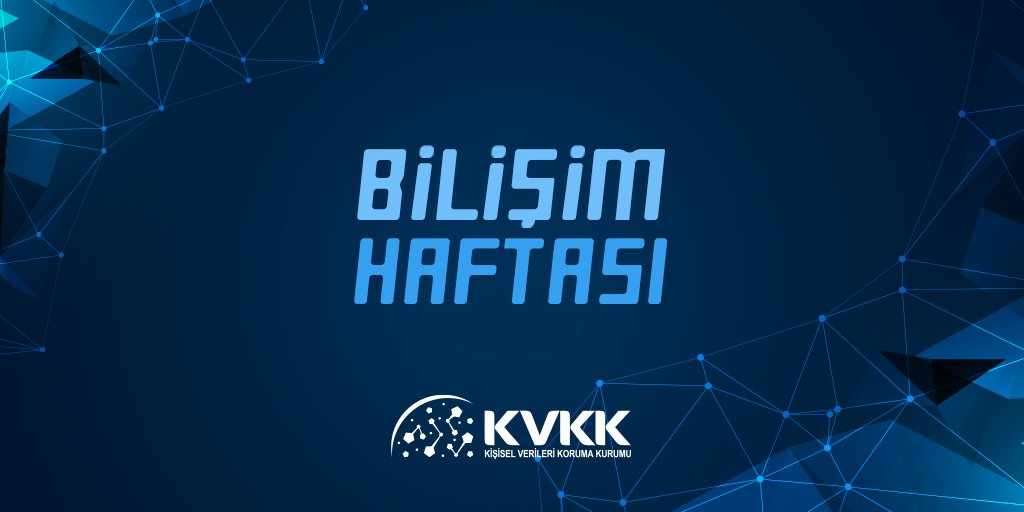 Bilişim teknolojilerinin önemi ve etkin şekilde kullanımı, kişisel verilerin korunması hususunun gözetilmesiyle anlam kazanmaktadır. #BilişimHaftası