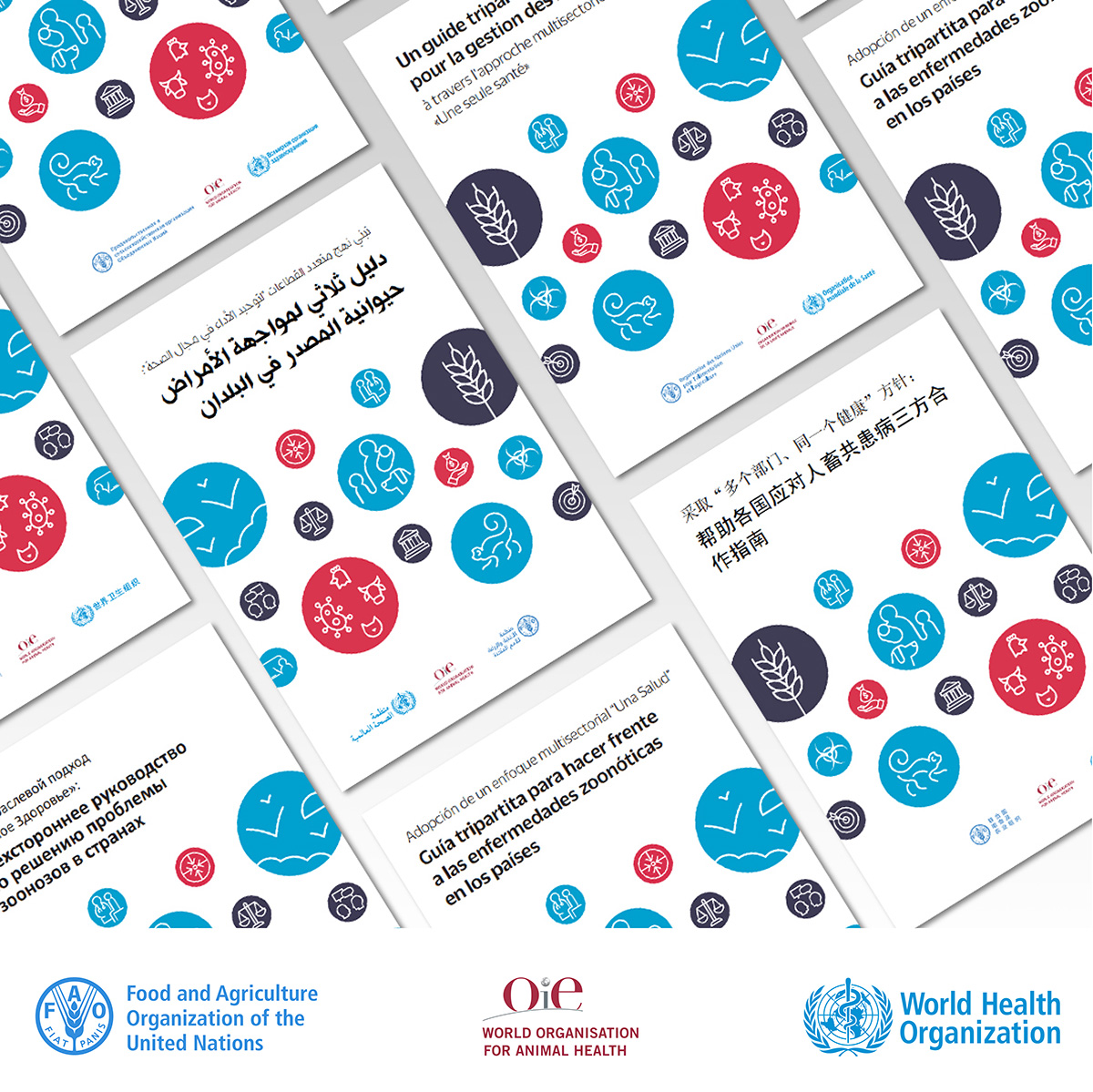 6 out of every 10 infectious diseases in humans are spread from animals. <a href="/FAO/">Food and Agriculture Organization</a> uses a #OneHealth approach to tackle diseases that jump between animals &amp; people. Read now the FAO, #OIE, #WHO Tripartite Zoonosis Guide available in 6 languages. 

📖  ow.ly/cHuh50wZl99