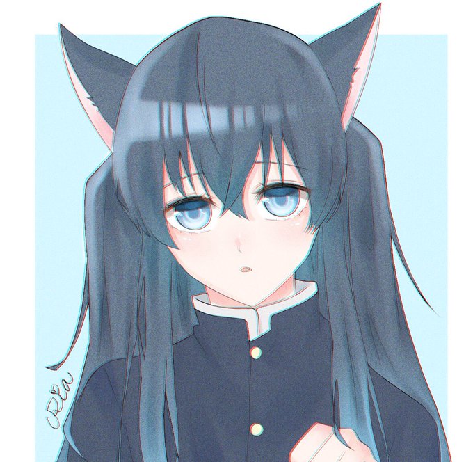 莉愛さんがTwitterに投稿した時透無一郎(鬼滅の刃)のイラスト。