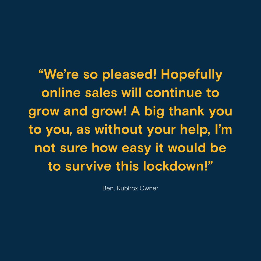 GriffandCoUK's tweet photo. Even in the hardest of times, businesses can succeed. These kind words from Rubirox are a great start to the week for us. We manage Google and social advertising for Rubirox as well as providing ongoing e-commerce consultation.
#retailmarketing #ecommerce #socialmediamarketing https://t.co/WUi8K5sk05