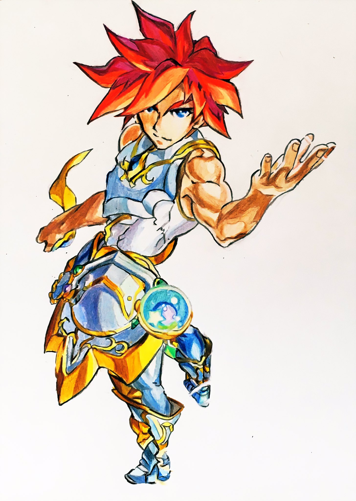 ダイン 足まで終わりました O O モンスト エクスカリバー 色鉛筆 模写 T Co Yiyrabqf8w Twitter