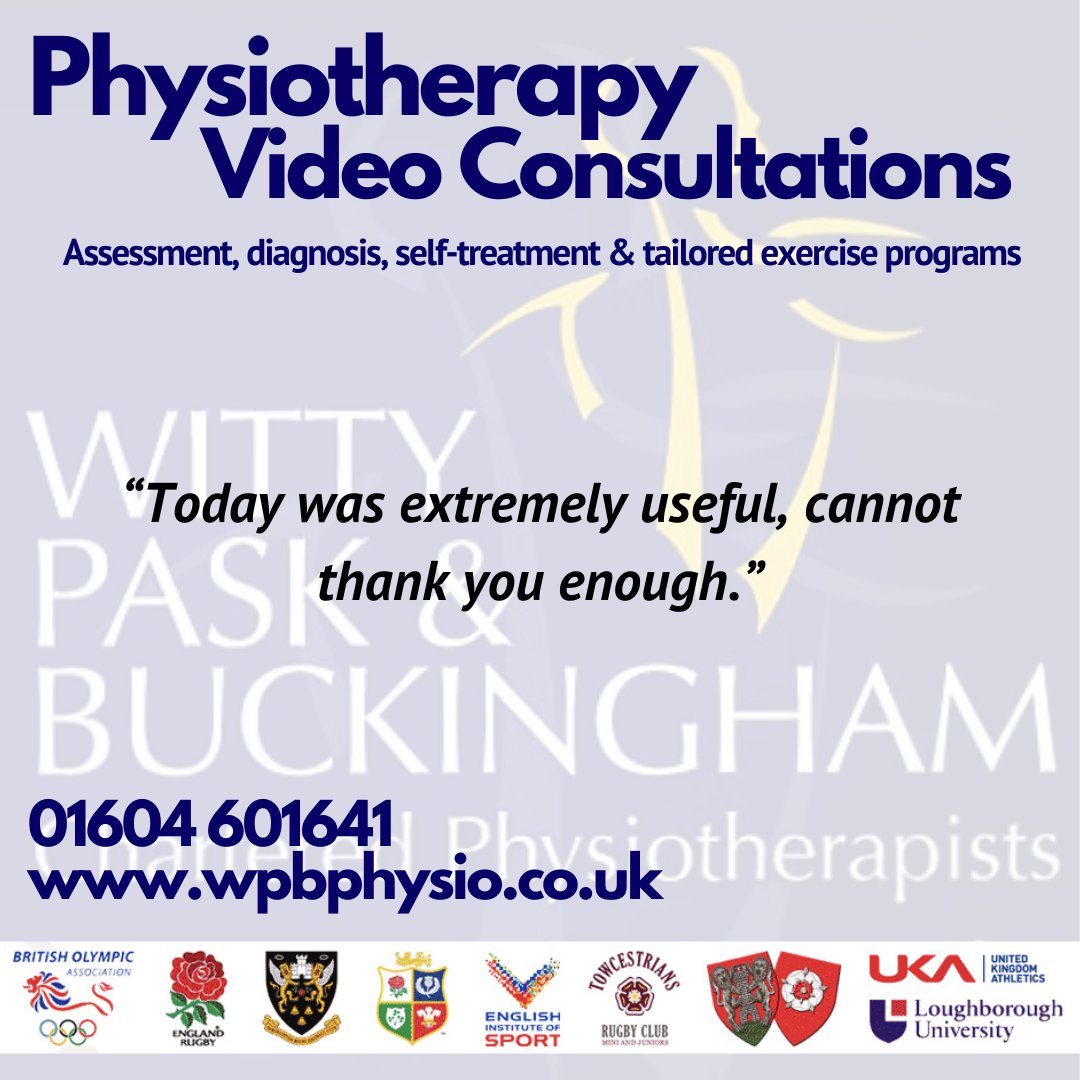 More positive feedback from one of our patients having received a video consultation.

For more information please visit:
wpbphysio.co.uk/video-appointm…