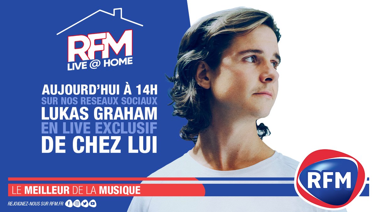 RFMFrance's tweet photo. [#RFMLiveAtHome] 🎤 Aujourd'hui, direction #Copenhague, pour une très belle #SessionAtHome de @LukasGraham, qui nous interprètera 3 titres : #LoveSomeone, #7Years et #Scars, de #ChezLui ! 🏠

📲 Alors #RestezConnectésChezVous dès 14h avec le #MeilleurDeLaMusique ! 🎶 https://t.co/XkTDdsRNwJ
