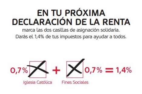 #Mejor2 | Recordamos que puedes marcar las dos casillas solidarias en la #Renta2019 y ayudar a muchas personas.