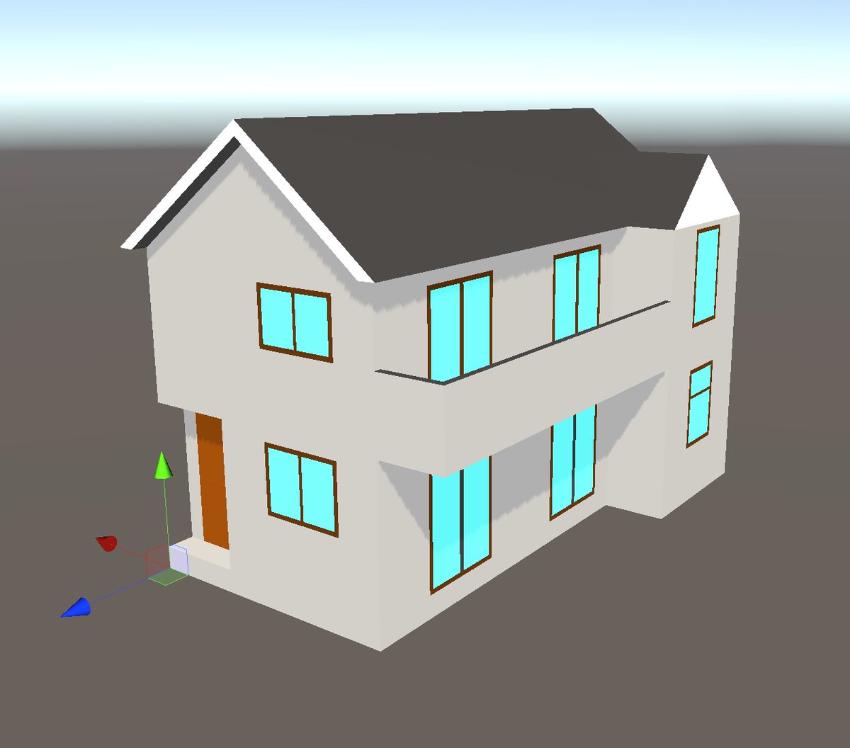 combatsheep's tweet image. 一般的なローポリ日本家屋が出来た。
UModeler楽しい。ずっと遊んでいたい。😄
#ドラスク #UModeler