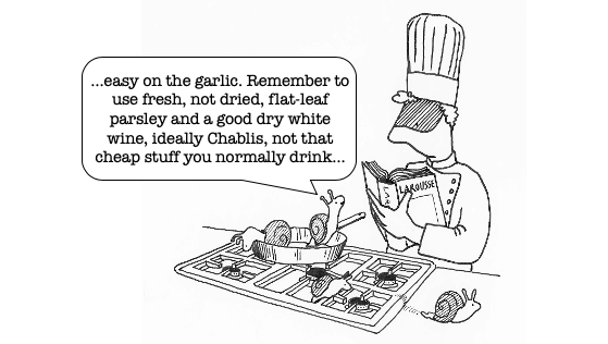CaptQwerty's tweet photo. #strangeneighbours No.82 #gastronomy #gastropod Not a huge fan of Brer Snail, but snail porridge @thefatduckbray was interesting. Hello #Foodies and #snails everywhere. #humour #cartoon https://t.co/FnS2U2mWLm