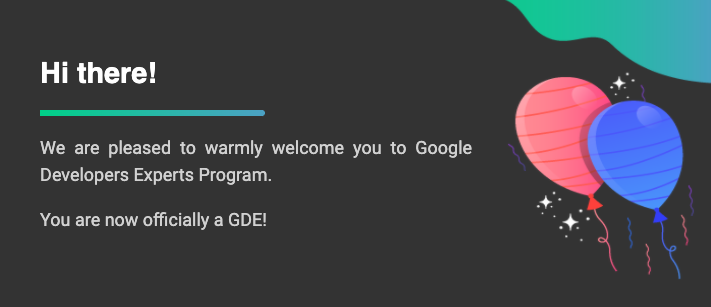 efthemess's tweet photo. I am really honored to be officially a #GDE for @dart_lang and @FlutterDev 🎉! I will continue doing my best to spread the awesomeness that is Flutter 😊!

#GDE #Flutter #Dart #FlutterGR https://t.co/0R3Bjv50Zi