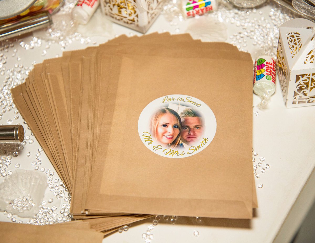 pprlabelsltd's tweet photo. We can create personalised labels perfect for any event you have planned post covid! Available in small quantities. #sweetbags #sweetcart #personalised #labels #stickers #weddinglabels #printer #manchester #pprlabelsltd #printing #business https://t.co/OZLaGtcVJY