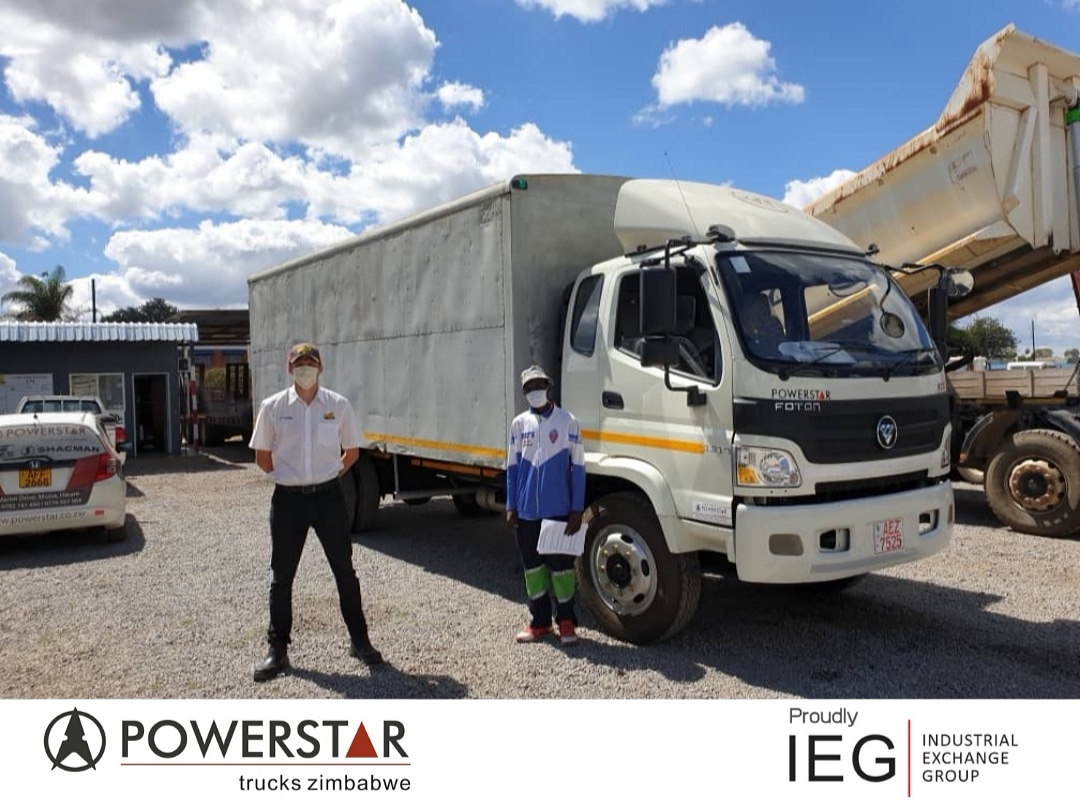 TrucksZimbabwe's tweet photo. Handover of a Powerstar FT8 Box Body to a great customer, Vital Logistics HO.
#PowerstarTrucksZim #FTseries #FT8 #BoxBody #Harare #Zimbabwe https://t.co/Nh1Pwil1vT