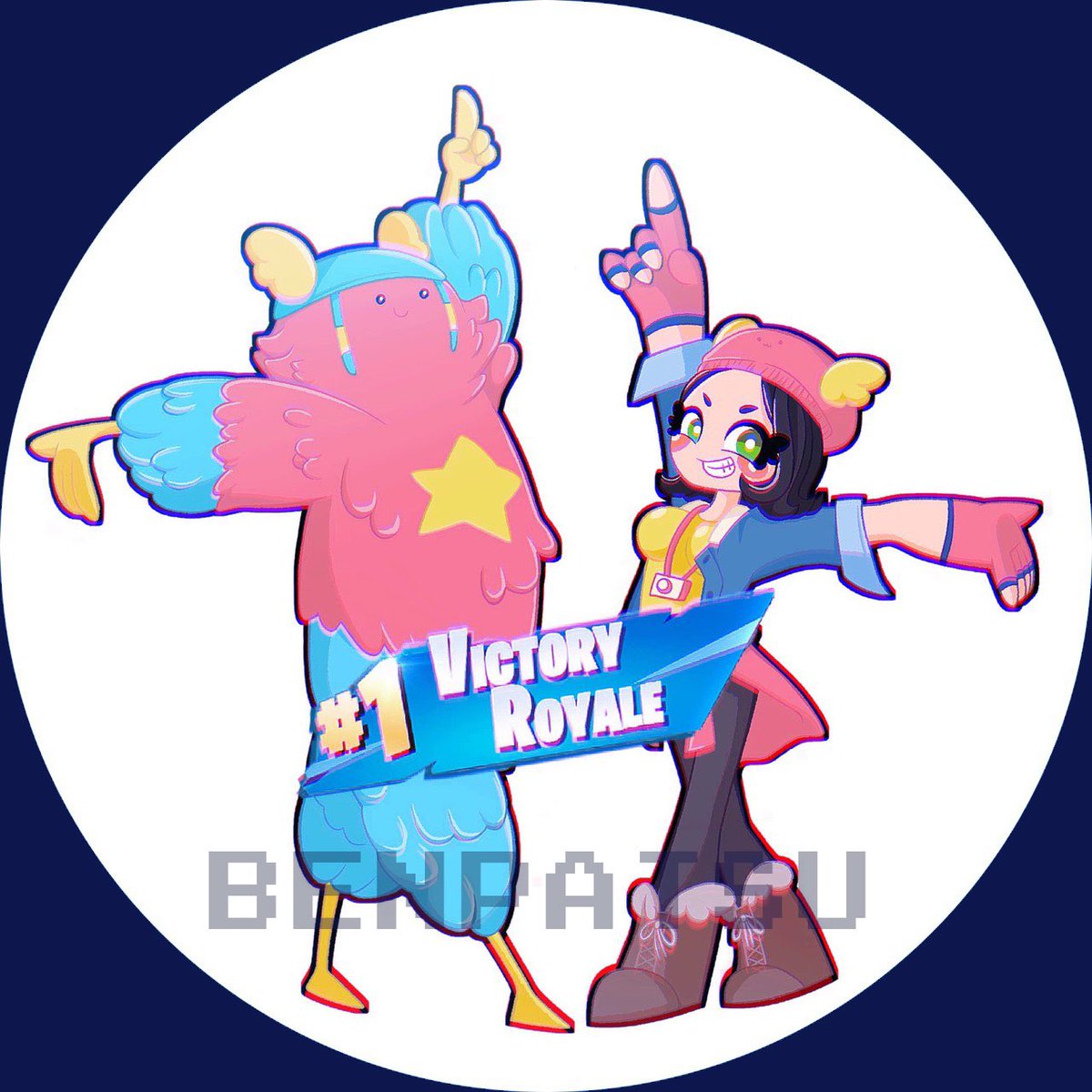 Bebe ガフとスカイ フォートナイトイラスト Fortniteart