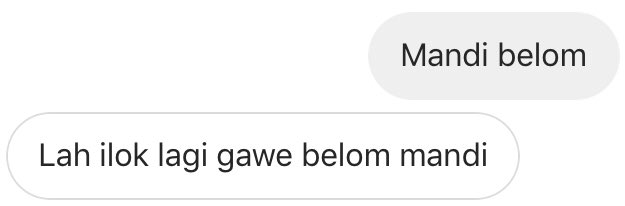 Cantik-cantik bahasanya ilok, sering terjadi di wilayah bekasi pedaleman 🤣