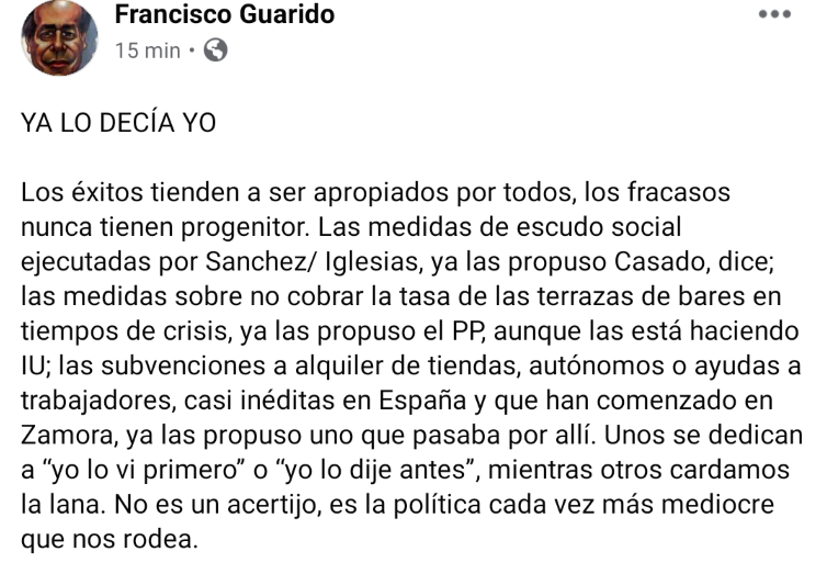 PacoGuarido's tweet photo. "Ya lo decía yo." https://t.co/gipHa2W0JE