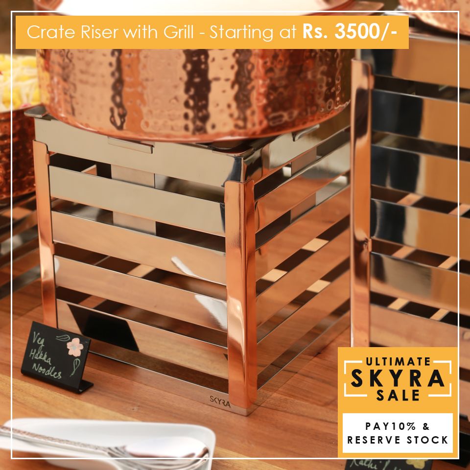skyrapro's tweet photo. Get discounts up to 70% off on premium products. Pay 10% to reserve your stock at discounted prices. Hurry Up! Call or WhatsApp us on +91 9717096908.
#Skyserv #DutchOven #SaucePan #Risers #SkyraFoodConcepts #Hotelware #Serveware #Catering #Buffetware #FoodPresentation #HomeBuffet https://t.co/psC3F9ekCc