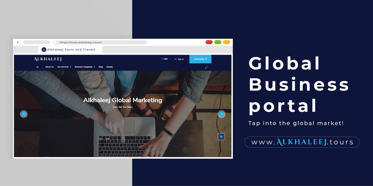 AlkhaleejAnd's tweet photo. Our website is a global business portal that presents an opportunity for both of us to partner and increase our online presence hence skyrocketing the marketing of our products and services in this digital era.
#GlobalBusinessPortal
#AlkhaleejGlobalMarket #LetsGetyouSeen https://t.co/yDVpWoFYZQ