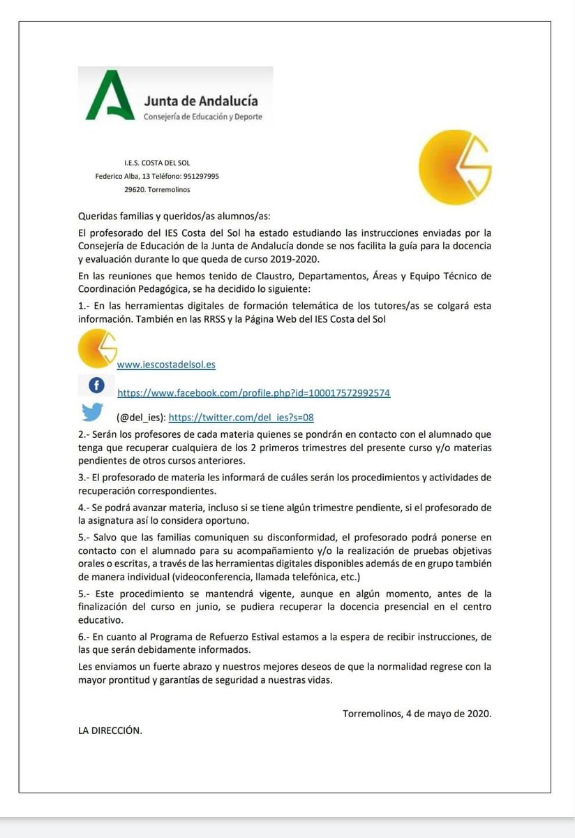 IES Costa del Sol tweet media