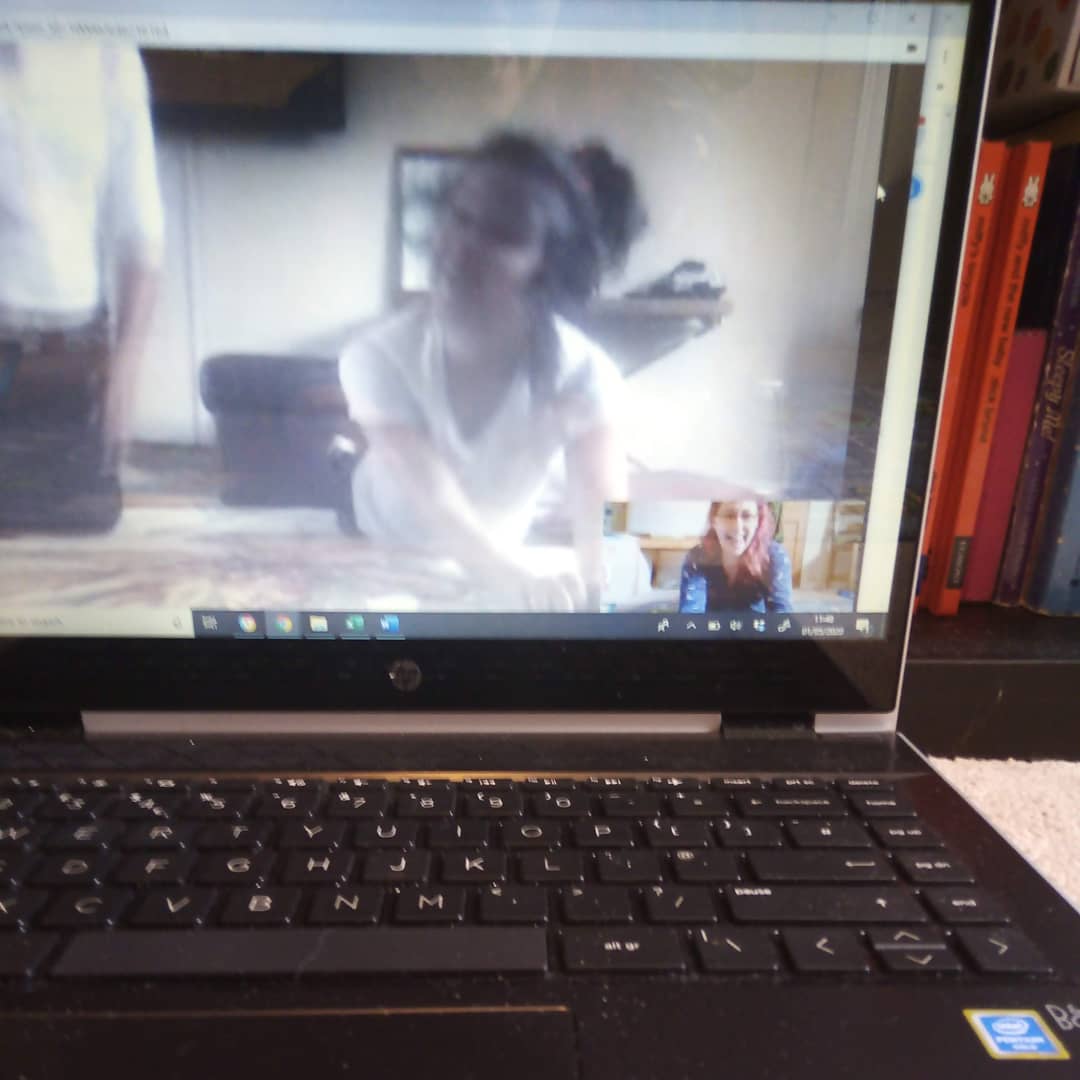 ConductorNeuro's tweet photo. It's not quite the same as being face to face in person but it is lovely to still be able to see my regular clients and continue working towards their individual goals

#virtuallearning #ceawareness #conductiveeducation #differentwaysofworking #distanceCE #activemovementsessions https://t.co/xS6pnwaeP1