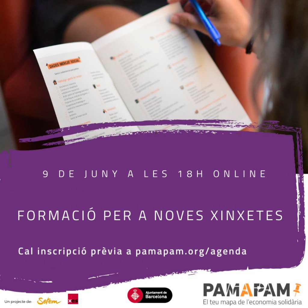 T’apuntes a fer visible l’economia solidària amb #pamApam?

Si t’agradaria conèixer l'#EconomiaSolidària i tenir contacte directe amb les seves iniciatives, segurament t’agradarà ser activista d’aquest projecte.

Inscripció prèvia a: pamapam.org/ca/agenda/