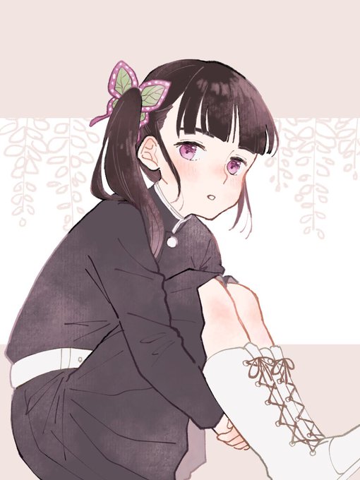 ささささんがTwitterに投稿した栗花落カナヲ(鬼滅の刃)のイラスト。