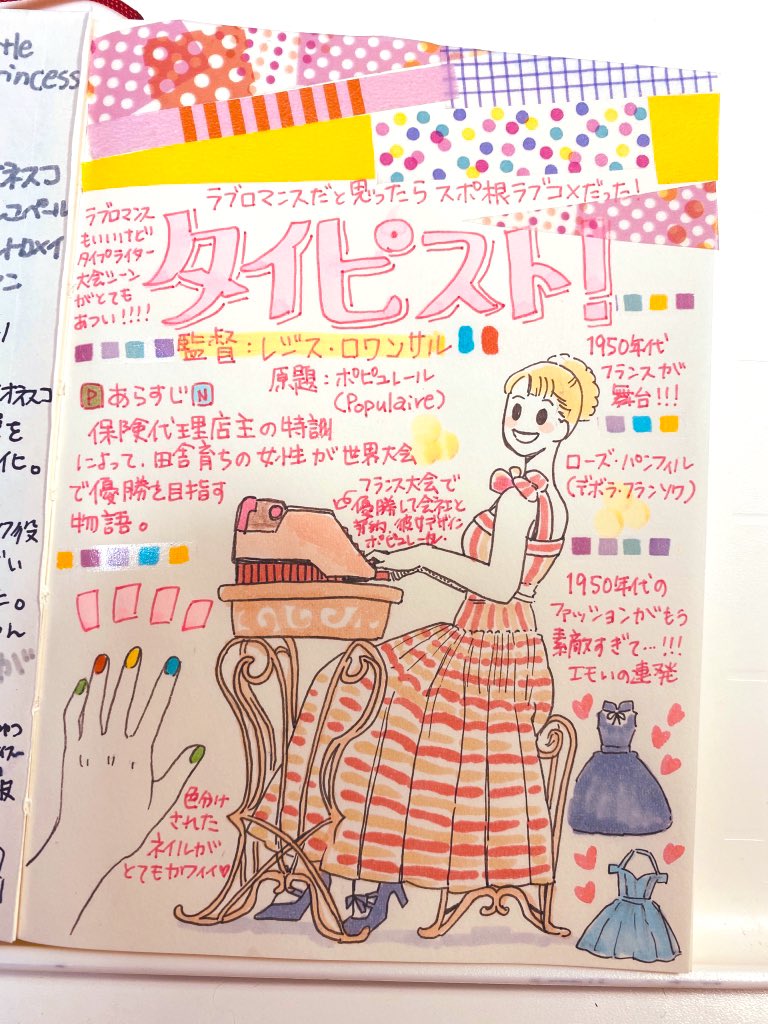 映画タイピスト はラブロマンスだと思ったらスポ根ラブコメでした 50年代ファッシ 葉中の漫画