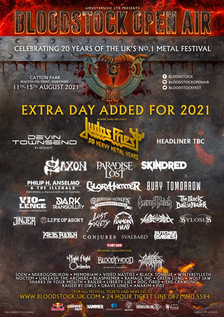 ATTENTION BLOODSTOCKERS ‼️ Following the continuing government recommendations on mass gatherings and social distancing this summer, BLOODSTOCK OPEN AIR FESTIVAL has issued the following statement: bloodstock.uk.com/news/bloodstoc…