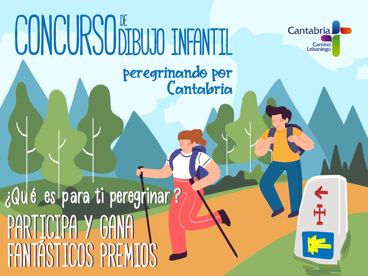 CLebaniego's tweet photo. Concurso de dibujo infantil “Peregrinando por Cantabria”

¿Qué es para ti peregrinar? ¡Participa desde hoy 4 hasta el 31 mayo, y gana fantásticos premios!🏆

https://t.co/ZfNErMk6YH https://t.co/RKFmsXgCTs