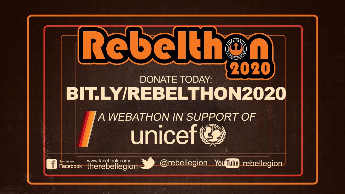 longshot7014's tweet photo. Rebel Legion is fundraising for Rebelthon 2020 -  A Webathon in Support of UNICEF: https://t.co/LWnxPEiOrN https://t.co/xvkPRvT9YL