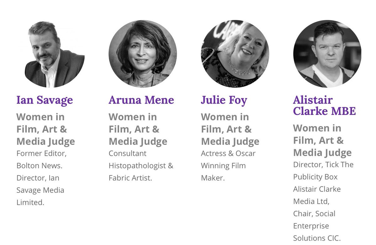 SheInsprAwrds's tweet photo. Our special region produces more than its fair share of talented individuals across a range of artistic fields.We can boast of female  Oscar @boobuttons and BAFTA @ruth_madeley winners. @SheInsprAwrds celebrates outstanding talents of #NorthernArtists. #JudgesMeet today @saiqa2 https://t.co/1MCI3LjJqn