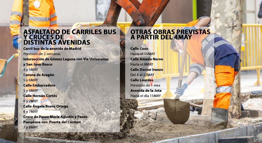 zaragoza_es's tweet photo. ⚠ Las obras del plan de intervención urgente en el viario público llegan a partir de hoy lunes a más de una docena de distritos y barrios de Zaragoza.
Más info. > https://t.co/8VcRMowtXE https://t.co/c1Ings3nEC