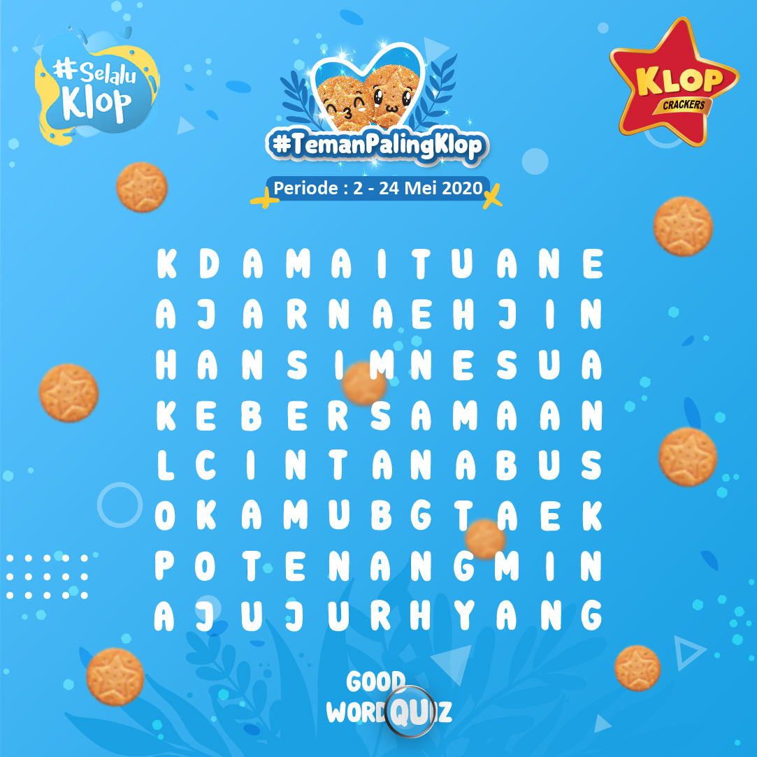 Banyak hal positif yang bisa kita ambil selama kegiatan WFH. Yuk tuliskan good word versi kamu dan sertakan hashtag #TemanPalingKLOP dan ikuti mekanisme lainnya. Semoga kamu beruntung! :)
.
#KLOPBiscuit #KLOPCrackers #SelaluKLOP #Ramadan #SekaliKlopGabisaStop #TemanPalingKLOP