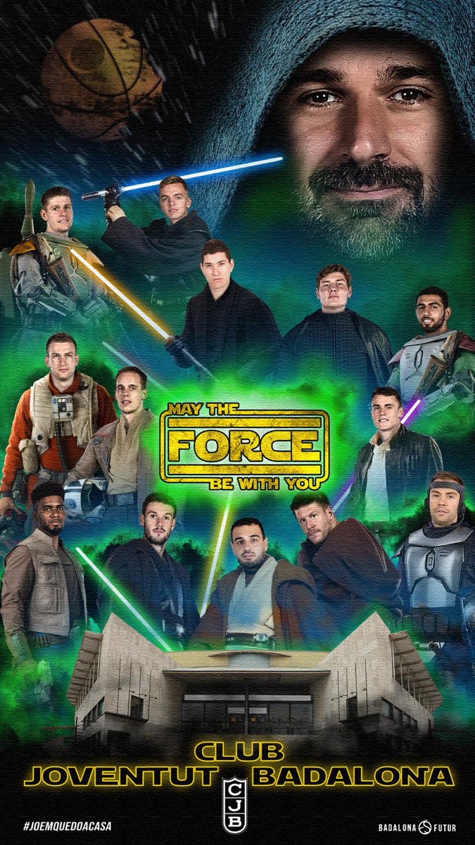 Penya1930's tweet photo. ✨ Feliç dia d’Star Wars! Que la força t’acompanyi!

#MayTheForceBeWithYou #StarWarsDay #StarWars 
#BadalonaÉsFutur https://t.co/5uvgGM32sK