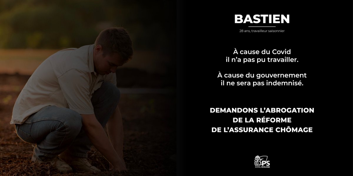 📝 N’abandonnons pas les victimes sociales de la crise liée au #COVID19. Exigeons l'abrogation de la réforme de l’#AssuranceChomage, signez la pétition que nous portons avec @EELV, le @PCF, @GenerationsMvt et @placepublique_. ➡️ chng.it/TrQRq2hJLh