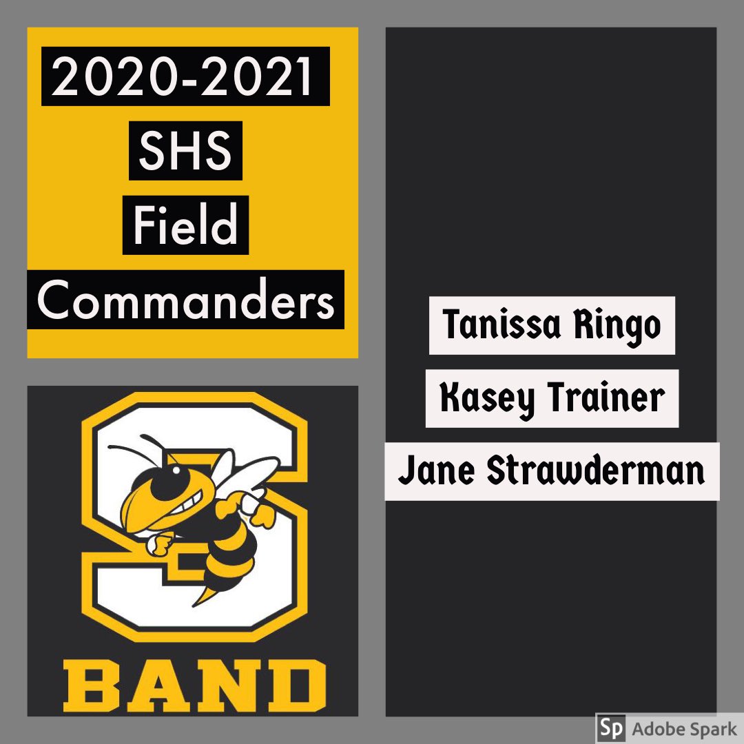 Congratulations to our 2020-2021 Field Commanders. <a href="/StarkvilleSD/">Starkville Schools</a>
