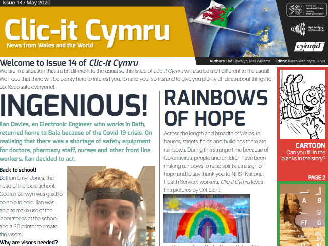 DysguDigidol's tweet photo. The latest issue of Clic-It Cymru is available NOW on the
@HwbNews website.🙌

This issue of Clic-It Cymru is a bit different.
As well as the usual articles and activities it contains an extra page full of rainbow ideas!🌈

Click here👉https://t.co/f1aBgvhOpa https://t.co/K0BqiJDDwI