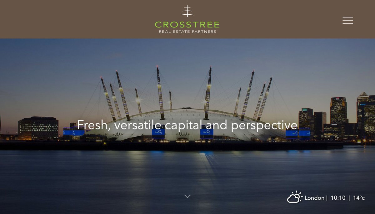 Our new website for Crosstree Real Estate Partners crosstree.com