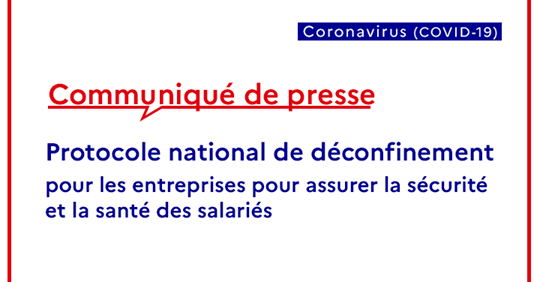 #Entreprendre à #EntreBièvreEtRhône
Consultez le protocole national de déconfinement pour les entreprises pour assurer la sécurité et la santé des salariés.
Infos ➡️ bit.ly/2Yv5Dw7
#TousMobilisés #Coronavirus #COVID19