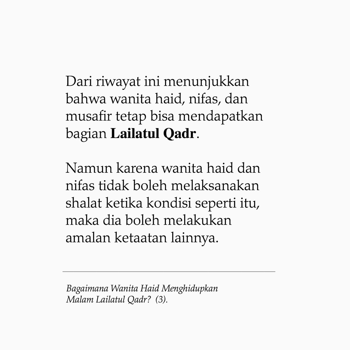 azdinawawi's tweet photo. Wanita haid dan Lailatul Qadar... https://t.co/HgckeRRec3