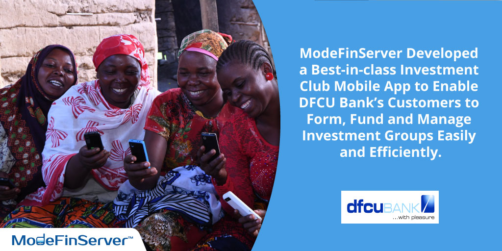 modefinserver's tweet photo. ModeFinServer developed a smart and user-friendly investment club app for DFCU Bank with state-of-the-art security features. It enables the members of an investment group to access financial services by way of deposits, loans, withdrawals, and contributions monitoring. https://t.co/Yd4MTfZ99D