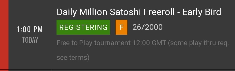 cappers86's tweet photo. Looking for some freerolls today then have a look here https://t.co/o9DVqWB66M the next one is at 11. #pokeronline #poker #freeroll #value #bitcoin https://t.co/82zZbYs2XN