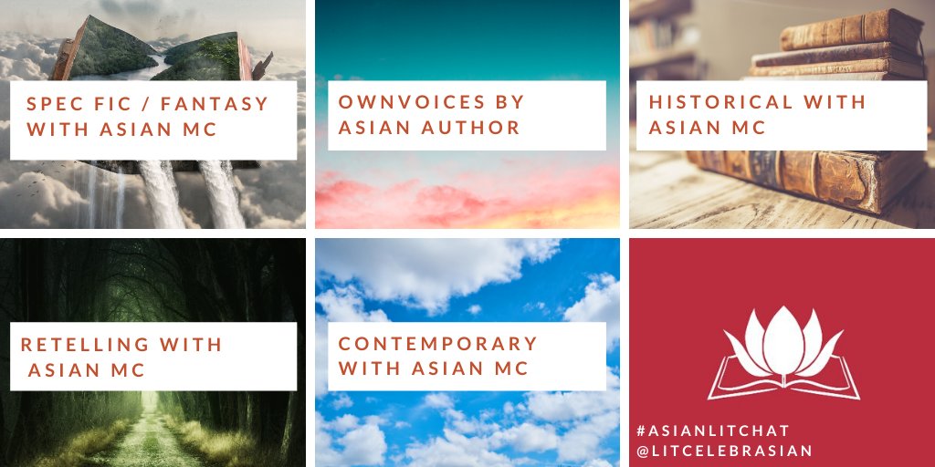 LitCelebrAsian's tweet photo. Share your recommended/anticipated books for Week 2’s #AsianLitChat prompts:
SFF with Asian MC
#Ownvoices by Asian Author
Historical with Asian MC
Retelling with Asian MC
Contemporary with Asian MC https://t.co/ZG3WxdNahv