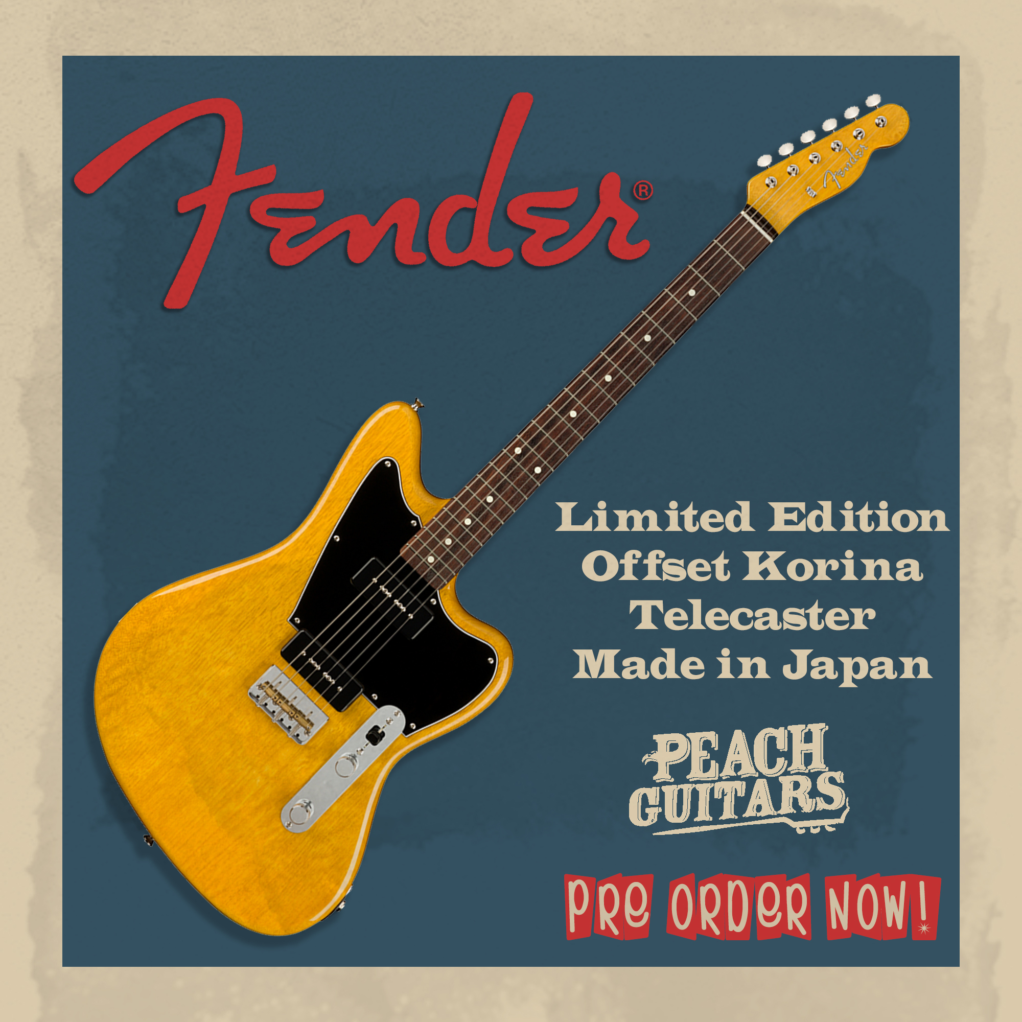 Peach Guitars on X