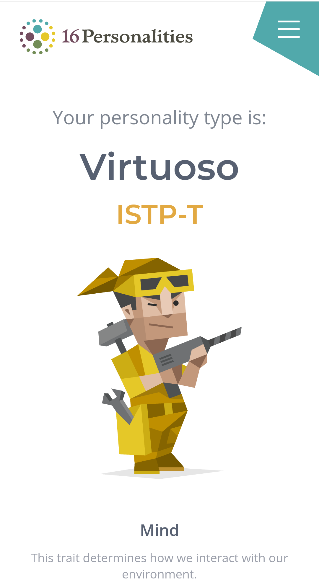 Istp-t Assertive Virtuoso