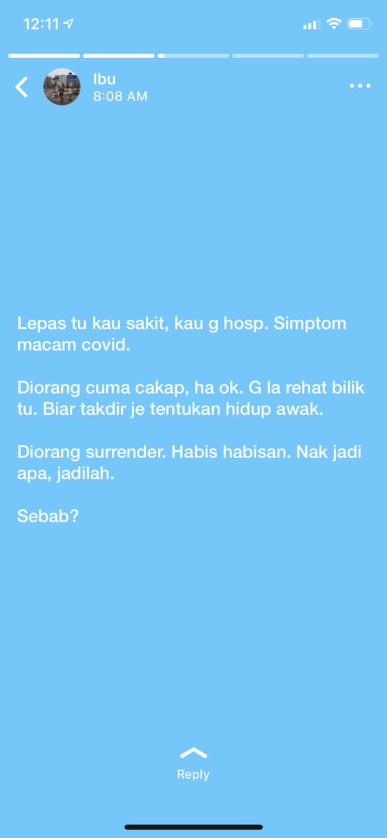izzaudinramle's tweet photo. my mum posted this in her whatsapp stories. padu gak kekadang mak aku ni 🤔 https://t.co/sSqBKXgv8a