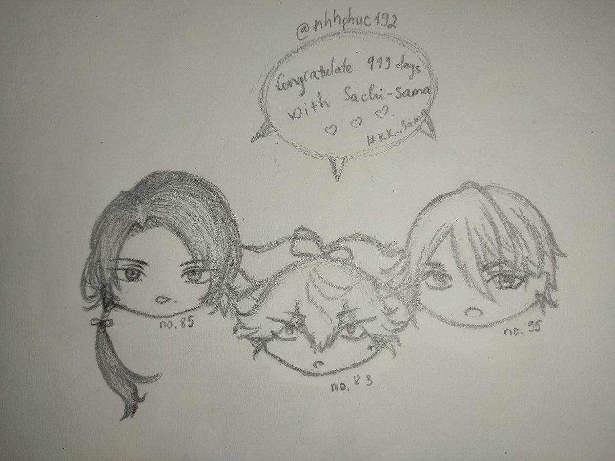 nhhphuc192's tweet photo. I have been Saniwa for 999 days 🥰🥰🥰 #刀剣乱舞 #審神者 https://t.co/4Heol1KTV9