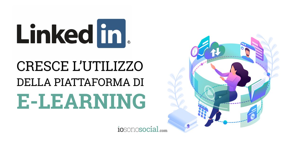 IoSonoSocialCom's tweet photo. #Linkedin aumenta l'utilizzo della piattaforma di #learning durante il #lockdown. 

Anche la formazione non si ferma e diventa sempre più digitale: si tornerà poi alla normalità o si preferiranno sempre corsi online? https://t.co/dGxUvRBXlt